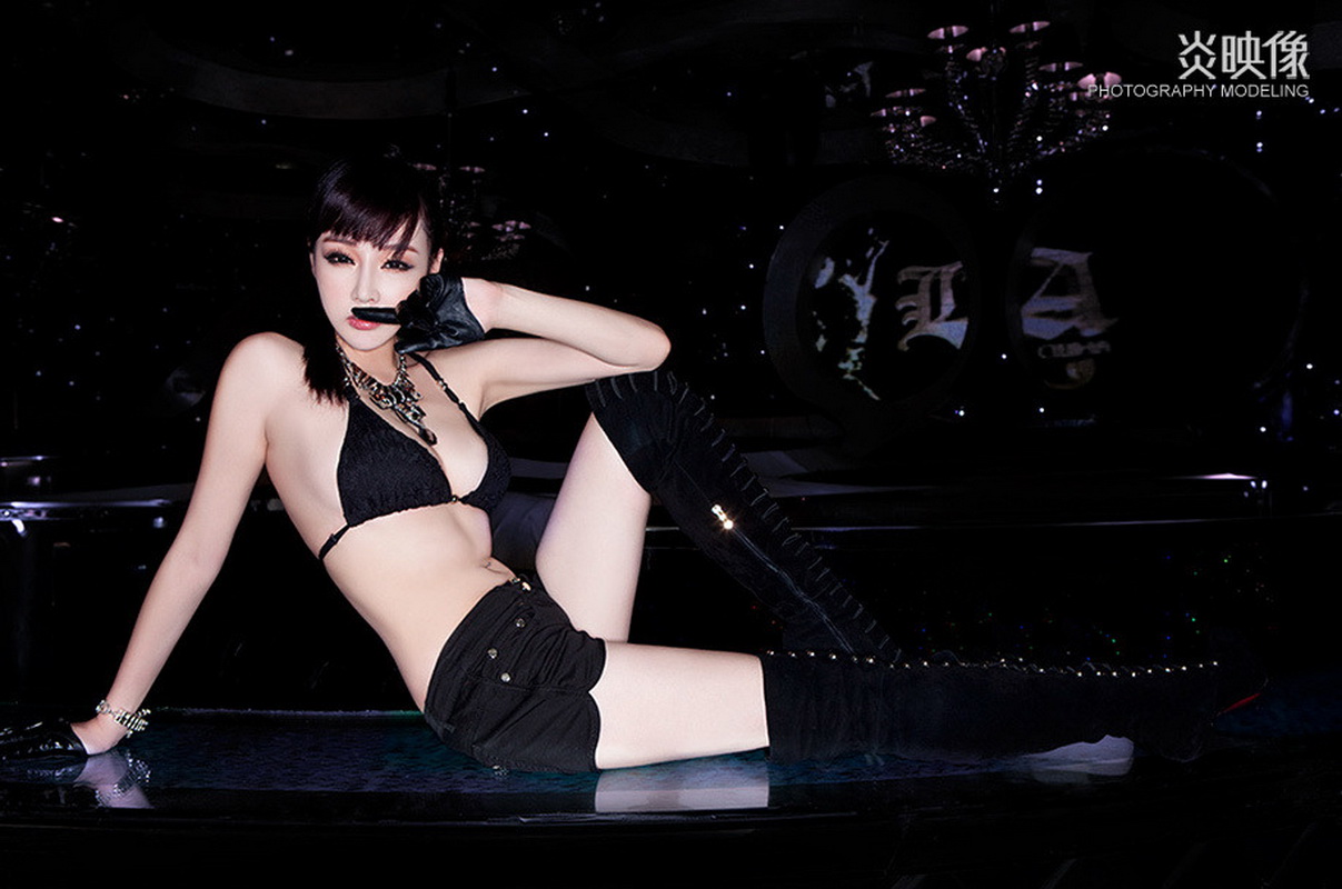 Mix Asian model sexy in self