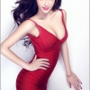 Wang Xin Yi so seyx with red beauty dress