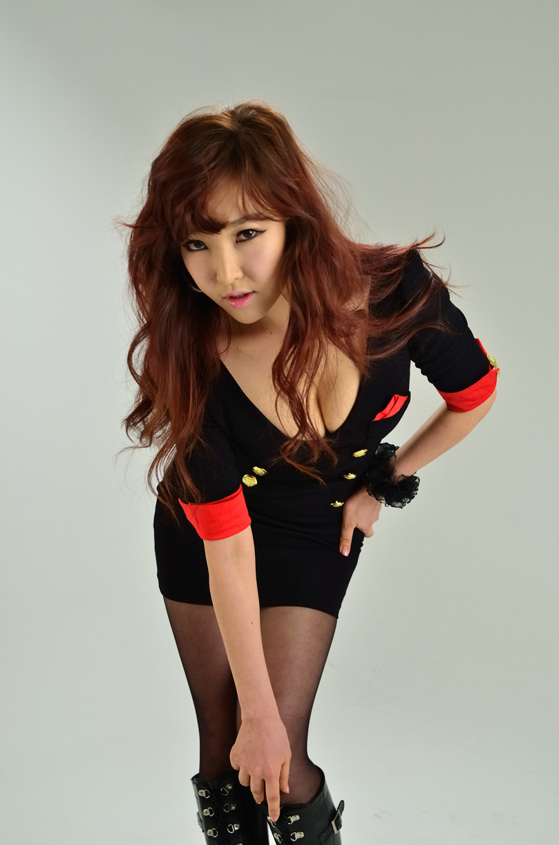 Korean lady Sexy Body with dress