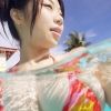 Pretty Chinese lady in swimming pool with XL big size