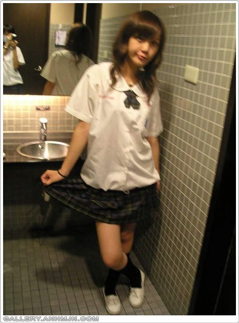 Japanese Student very cute in uniform