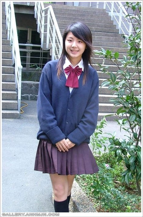Japanese Student very cute in uniform