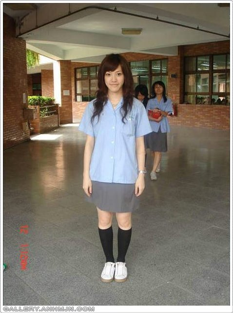 Japanese Student very cute in uniform