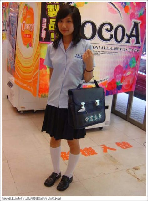 Japanese Student very cute in uniform