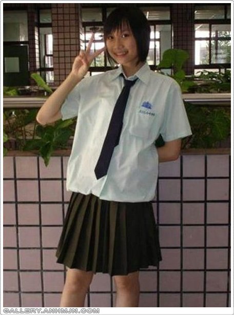Japanese Student very cute in uniform