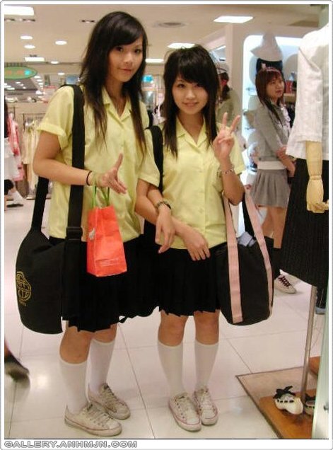 Japanese Student very cute in uniform