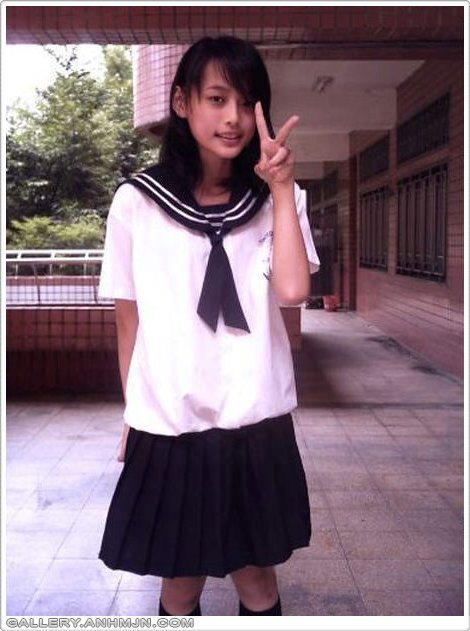 Japanese Student very cute in uniform