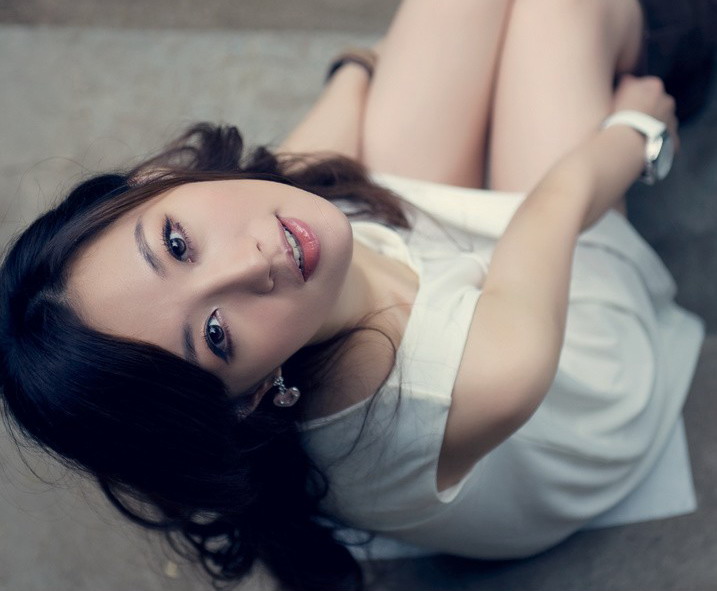 Chinese beautiful lady in relax time