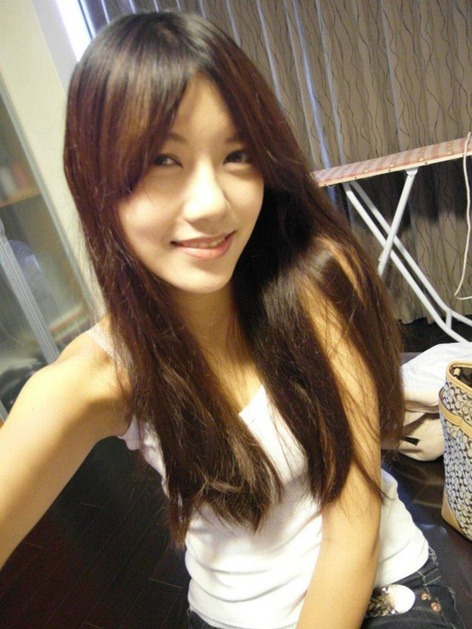 Pretty Chinese girl in private time.
