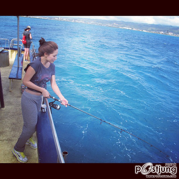 Ploy Chermarn & Navin Tar at Hawaii on Holiday