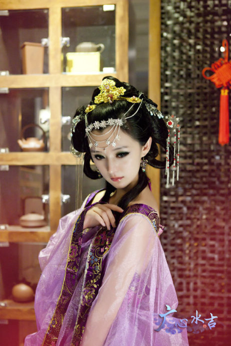 Chinese lady so beautiful with native costume