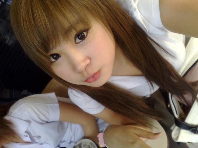 Thai Student lady Beauty and so cute.