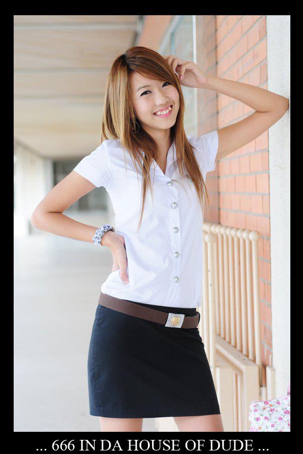 Thai Student lady Beauty and so cute.