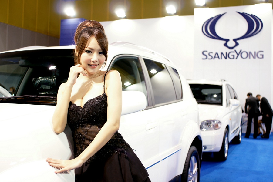 NING Pretty Thai lady First Auto Show Thailand 2012