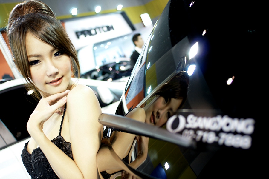 NING Pretty Thai lady First Auto Show Thailand 2012