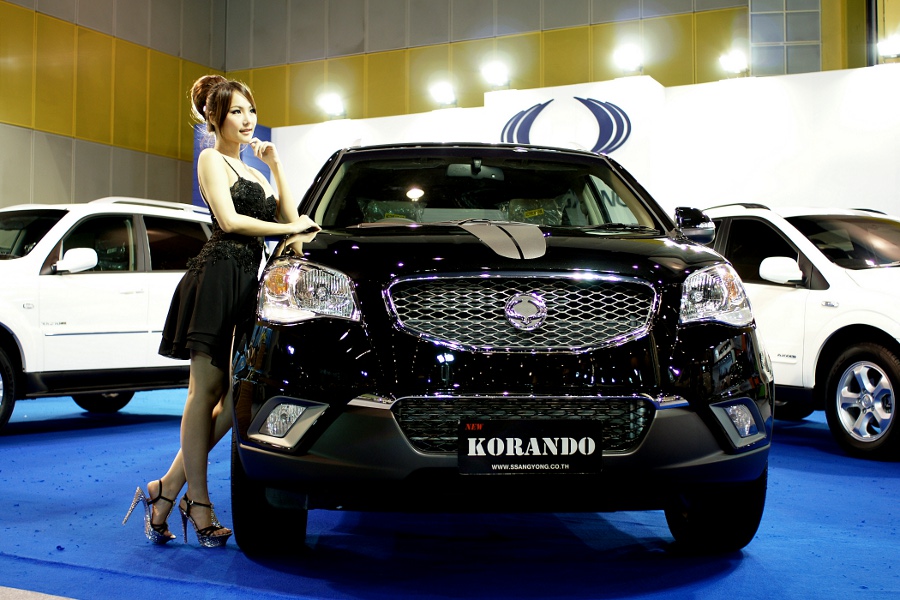 NING Pretty Thai lady First Auto Show Thailand 2012