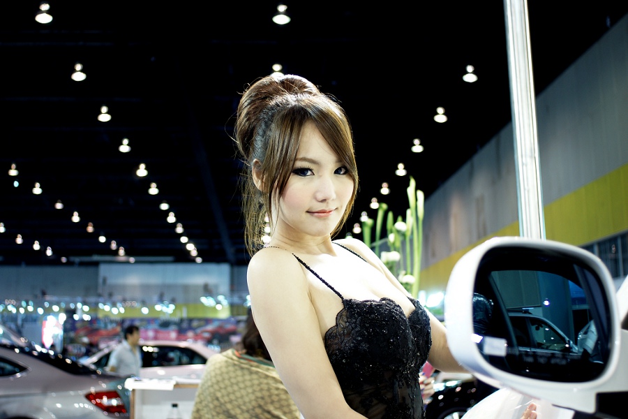 NING Pretty Thai lady First Auto Show Thailand 2012