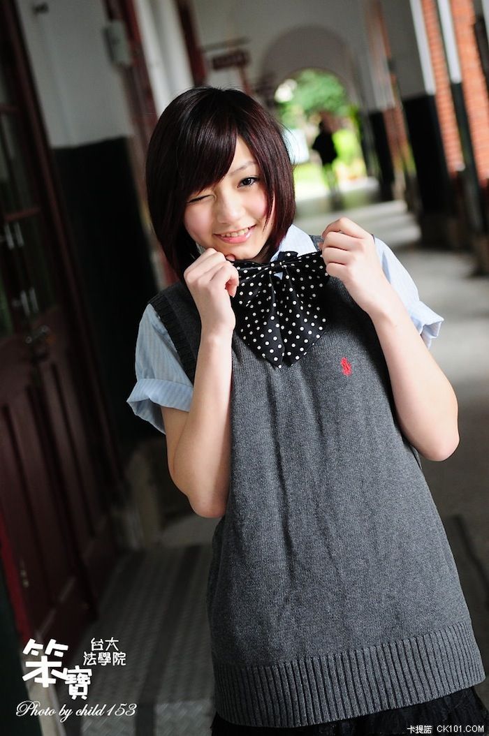 Ben Wu Yun Ting Taiwan Beautiful Girl With Student Uniform so Pretty