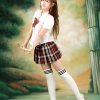 Ryu Ji Hye Korean Model in Student uniform