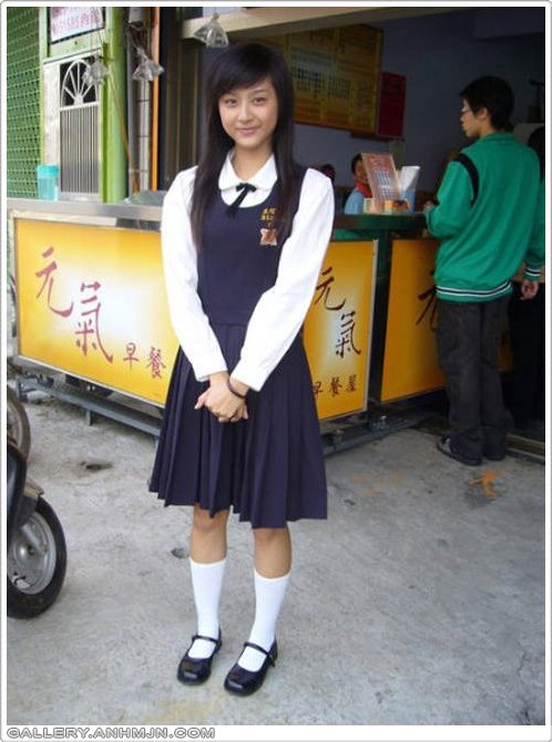 Japanese Student very cute in uniform