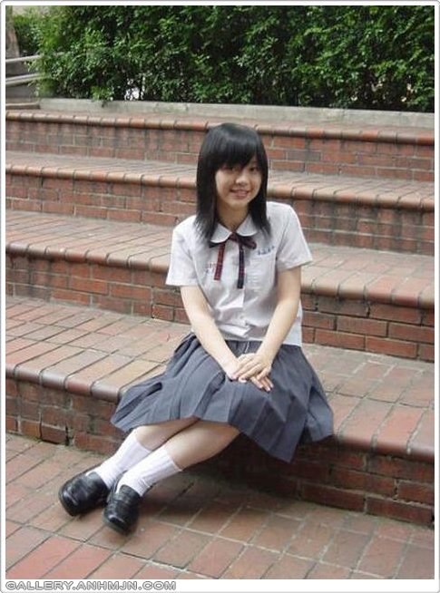 Japanese Student very cute in uniform